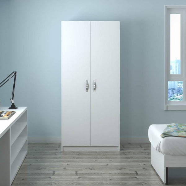 Armadio 210x91X52 cm 2 ante bianco frassinato prezzo