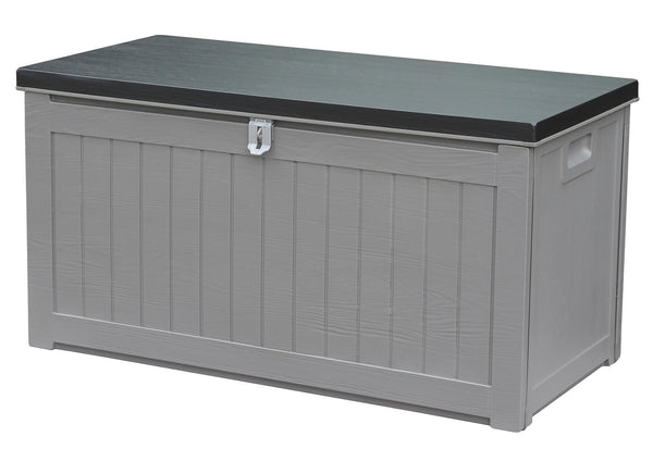 Outdoor-Truhe 109 x 52 x 55 cm aus grauem Polypropylen online