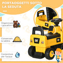 Escavatore Ruspa Cavalcabile per Bambini Giallo-6