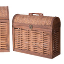 Set 2 Bauletti Rattan 39x18x33 cm-4