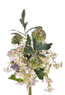 Set 2 Bouquet Artificiali Legato con Ortensie H 55 cm-1