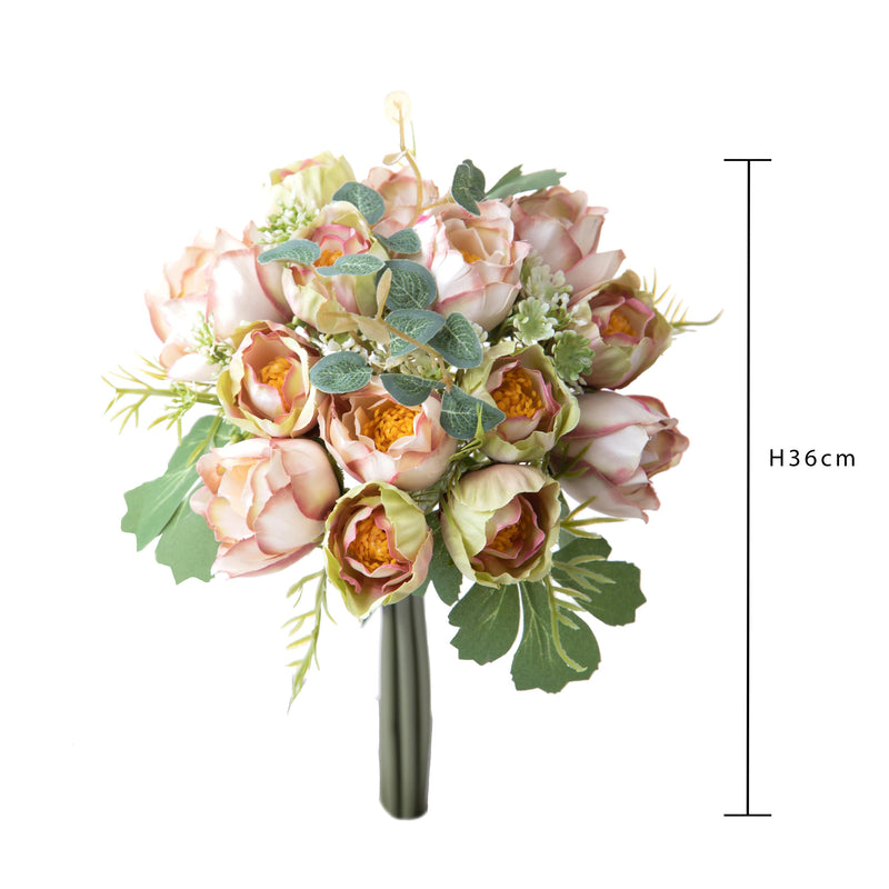 Set 4 Bouquet Artificiali di Bocci per 14 36 cm-3