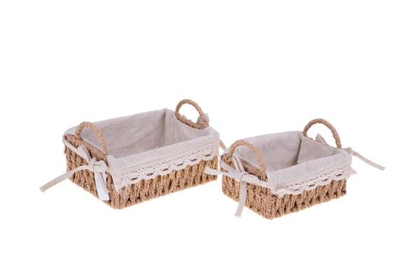 Set 2 Cassetta con Trina 20x15x8 cm prezzo