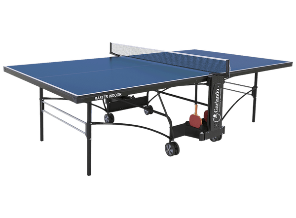 acquista Pin-Pong-Tisch mit blauer Platte und Rädern für Indoor Garlando Master Indoor