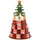 Weihnachts-Adventskalender Kegel 22 x 22 x 35 cm mit 10 Sperrholz-LED-Leuchten