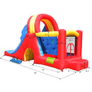 Mega Scivolo Combo Giostra Castello Gonfiabile con Pompa Inclusa Happy Hop-7