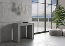 Consolle Allungabile 90-302x42x77 cm in Nobilitato Grigio-2