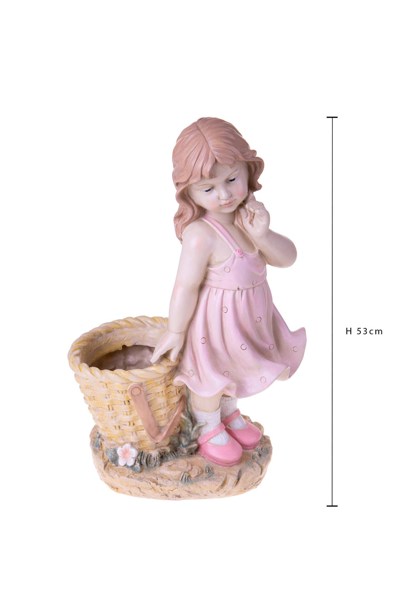 Pianta Artificiale Bambina in Piedi con Vaso 53 cm-6