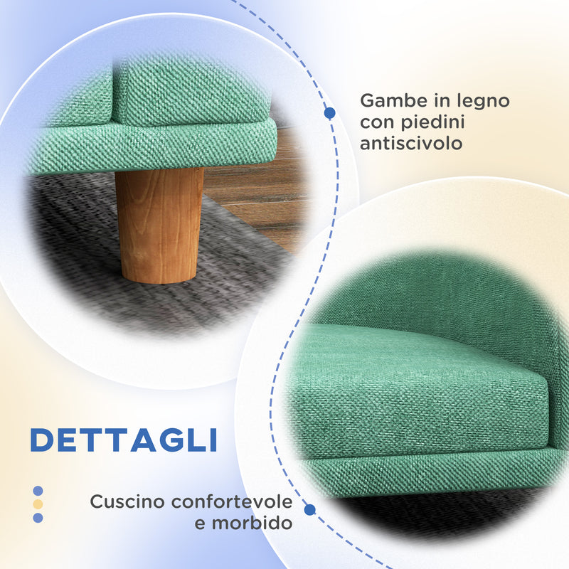 Divano per Cani Taglia Grande 98x67x25 cm con Cuscino Sfoderabile Verde Chiaro-6