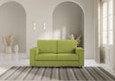 Divano 2 Posti 168x85x85 cm Marrak in Tessuto Verde-2