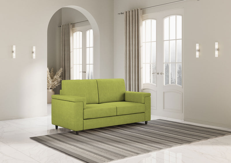 Divano 2 Posti 168x85x85 cm Marrak in Tessuto Verde-3