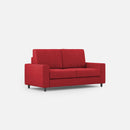 Divano 2 Posti 168x85x85 cm Sakar in Tessuto Rosso-1