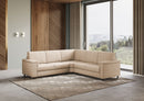 Divano Angolare 5 Posti 246x246x85 cm Marrak in Tessuto Beige-3