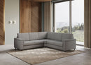 Divano Angolare 5 Posti 226x226x85 cm Marrak in Tessuto Grigio-3