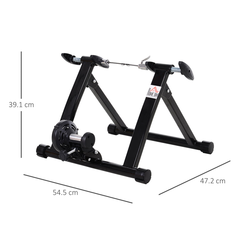 Rullo Pieghevole per Bicicletta Allenamento in Casa Nero 54.5x47.2x39.1 cm -3