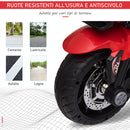 Moto Elettrica per Bambini 6V con 3 Ruote Rosso-7