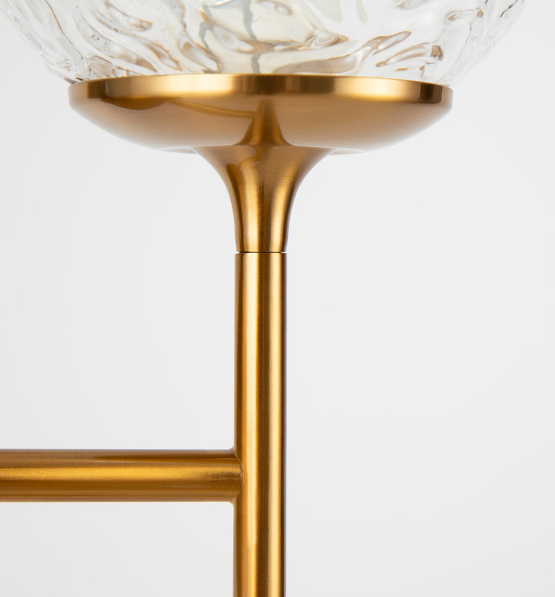 Moderne Wandlampe aus Light Brass Metal