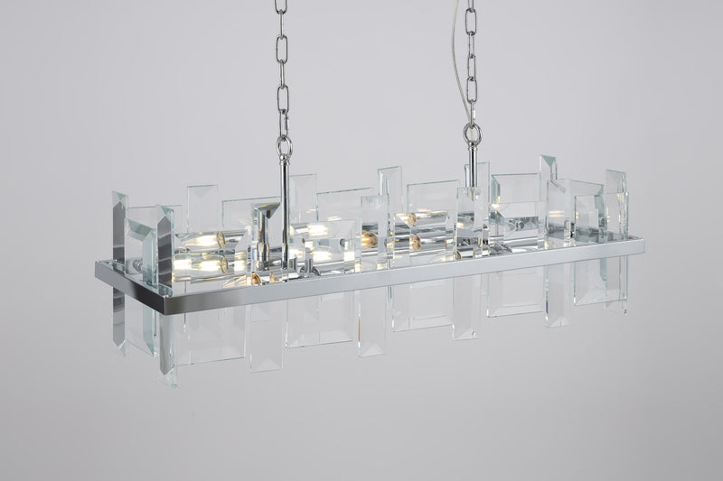 Moderne Pendelleuchte aus Cerezo Chrome Metal