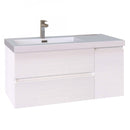 Mobile Bagno Sospeso 100 cm Lavabo e Specchio Bonussi Pegaso Bianco-2