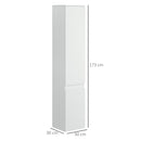 Mobile a Colonna Bagno 30x28x152,5 cm in Legno truciolare Bianco-3