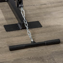 Stazione Fitness Multifunzione Power Tower 135x103x210 cm con Pesi fino 45kg e Panca Imbottita Nera-9