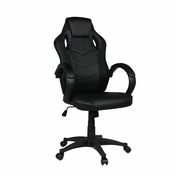 sconto Sedia da Gaming Ergonomica 59x110/120x65 cm in Similpelle Nero