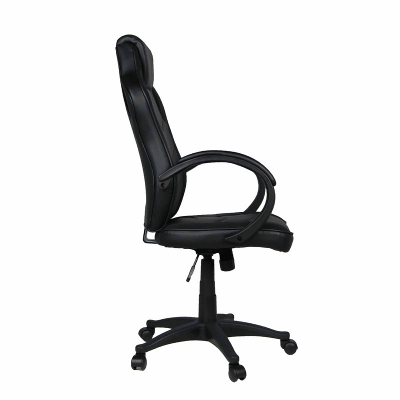 Sedia da Gaming Ergonomica 59x110/120x65 cm in Similpelle Nero-3