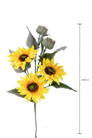 Set 4 Girasoli Artificiali per 5 68 cm-2