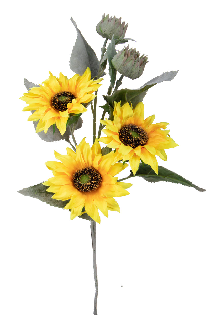 Set 4 Girasoli Artificiali per 5 68 cm-1