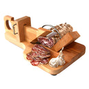 Ghigliottina Affettatutto Affetta Salame Baguette Formaggio Tagliere in Legno-3