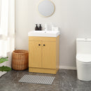 Mobile Bagno sotto Lavabo con Lavello 60x41,5x88 cm in Truciolato Naturale-2