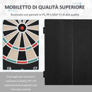 Bersaglio Freccette Elettronico 51x6,5x57 cm con 12 Freccette e 6 Display Nero-6