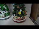 Weihnachtsspieluhr Weihnachtsbaum 23x3x41,5 cm mit Musiklichtern und fahrendem Zug