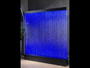 Muro d’Acqua con Bolle Verticali 180x200 cm in Plexiglas con LED Perlage Corallo Gigante