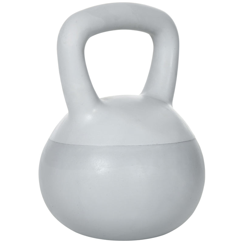 Kettlebell per Allenamento 6 Kg in PVC e Sabbia Metallica Grigio-1