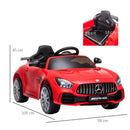 Macchina Elettrica per Bambini 12V con Licenza Mercedes GTR AMG Rossa-3