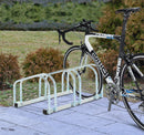 Rastrelliera Porta Biciclette 3 Posti 70,5x33x27 cm Tubi in Acciaio -2