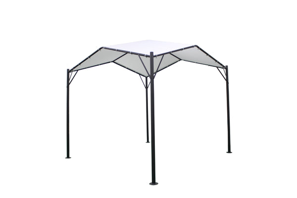 Gazebo da Giardino 3,5x3,5x2,7m in Metallo Ecrù online