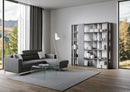 Libreria Moderna 5 Ripiani 178x36x204 cm in nobilitato Grigio-3