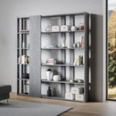 Libreria Moderna 5 Ripiani 178x36x204 cm in nobilitato Grigio-2