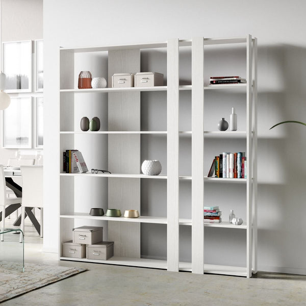 Libreria Moderna 5 Ripiani 178x36x204 cm in nobilitato Bianco prezzo