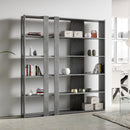 Libreria Moderna 5 Ripiani 178x36x204 cm in nobilitato Grigio-2