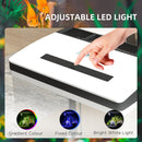 Acquario con LED 13 Litri 29x20x30,5 cm con Fori di Ventilazione in Vetro HD e ABS-5