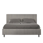 Letto Matrimoniale Adele Labirinto 02 Grigio Varie Misure-1