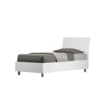 Letto Singolo Testata Inclinata Demas Bianco Frassino Varie Misure-1