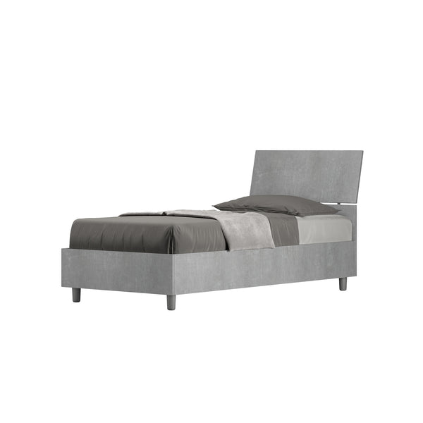 Letto Singolo Testata Inclinata Demas Grigio Varie Misure prezzo