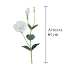 Set 12 Rami Artificiali Lisianthus 2 Fiori H 60 cm-2