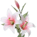 Set 6 Rami Artificiali Lilium Composto da 3 Fiori H 65 cm-3