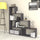 Libreria a scala Alis 145x145 cm beton