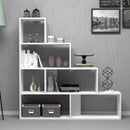 Libreria a scala Alis 145x145 cm bianca-3